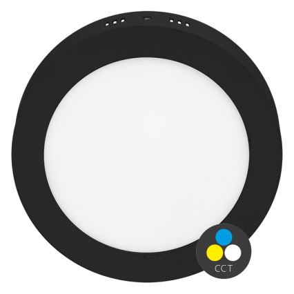 LED Griestu lampa LADA LED/25W/230V 3000/4000/6000K d. 30 cm melna