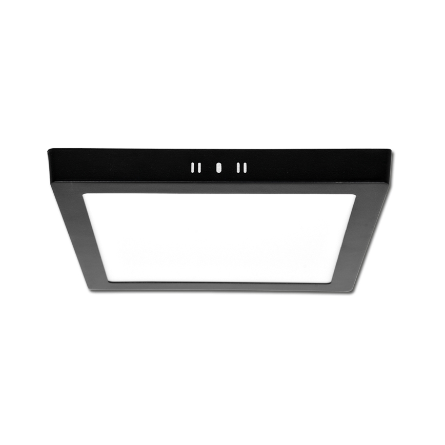 LED Griestu lampa RAFA LED/12W/230V 3000/4000/6000K 17x17 cm melna