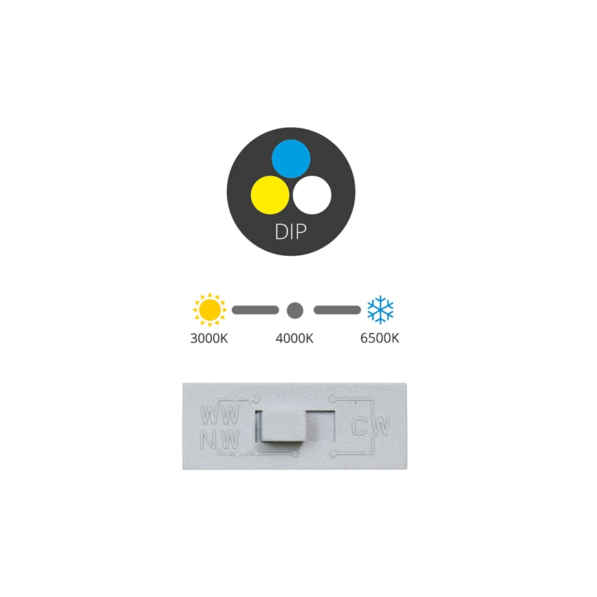 LED Iegremdējama lampa TINA LED/36W/230V 3000/4000/6500K d. 22 cm balta