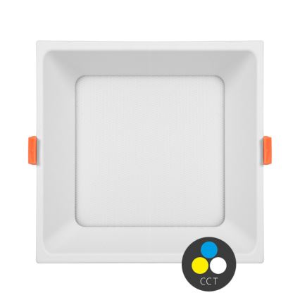 LED Iegremdējama vannas istabas lampa TONY LED/24W/230V 3000/4000/6500K 17x17 cm IP44 balta