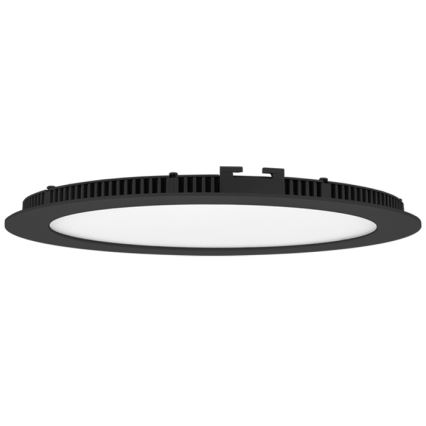 LED Iegremdējama vannas istabas lampa LADA LED/18W/230V 3000/4000/6000K d. 22 cm IP44 melna