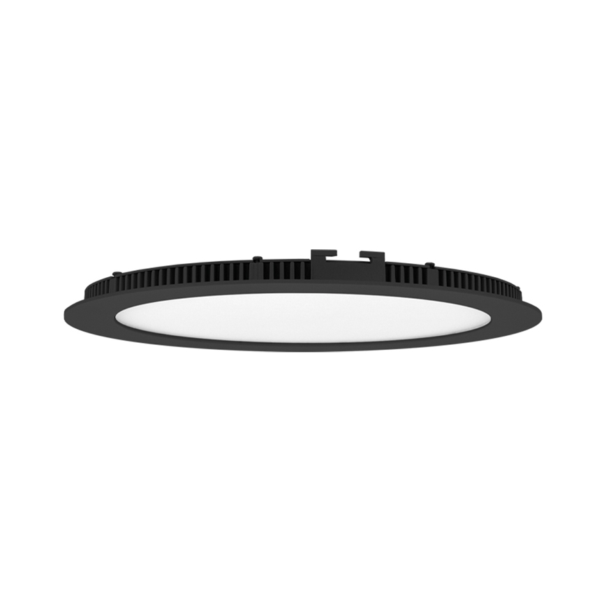 LED Iegremdējama vannas istabas lampa LADA LED/18W/230V 3000/4000/6000K d. 22 cm IP44 melna