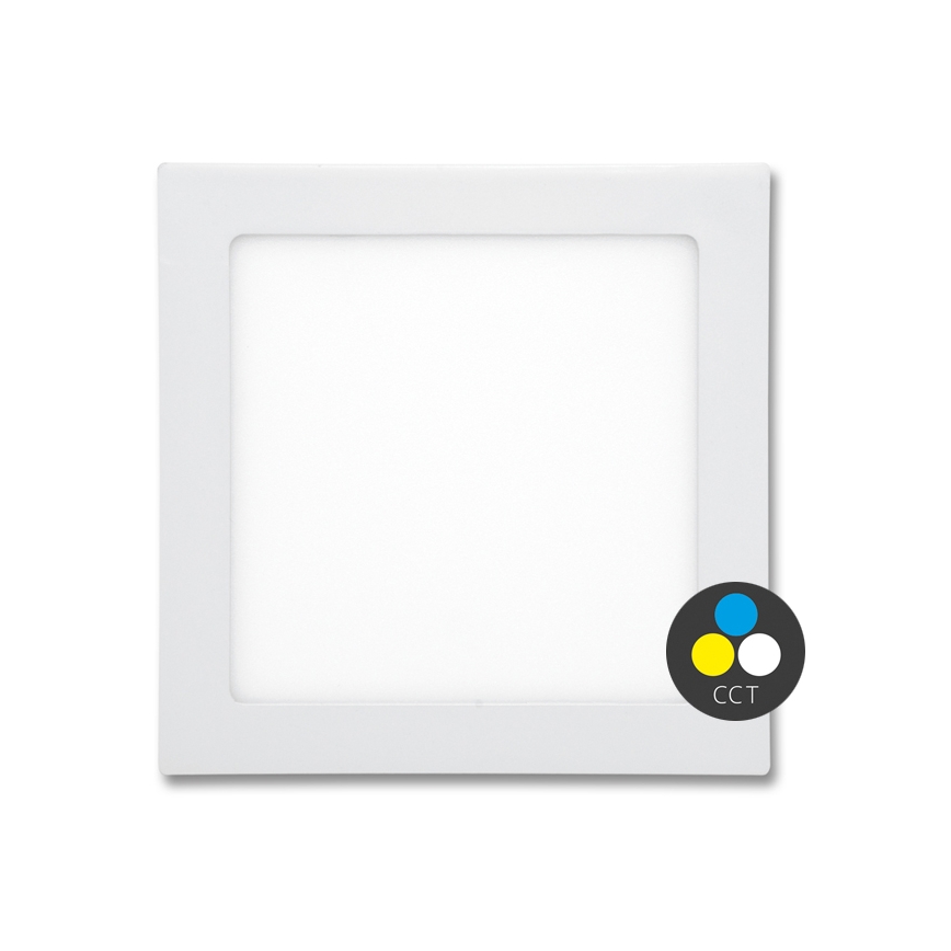 LED Iegremdējama vannas istabas lampa RAFA LED/18W/230V 3000/4000/6000K 22x22 cm IP44 balta