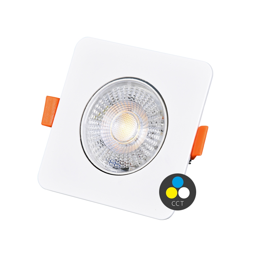 LED Aptumšojama iegremdējama lampa KENT LED/3/5/7W/230V 3000/4000/6000K 9x9 cm balta