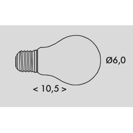 LED Spuldze RETRO A60 E27/2,3W/230V 3000K 485lm