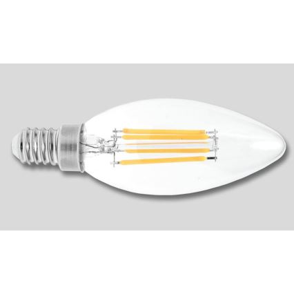 LED Spuldze RETRO C37 E14/2W/230V 3000K 320lm