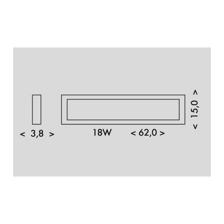 LED Griestu lampa PILO LED/18W/230V 4100K 62 cm balta