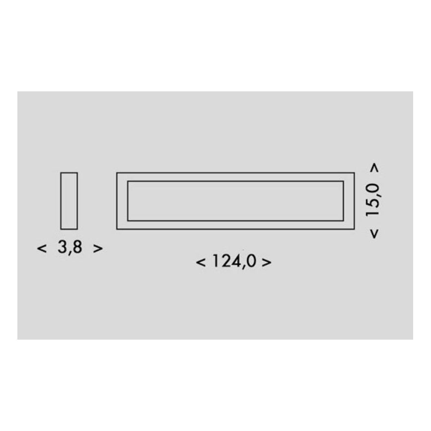 LED Griestu lampa PILO LED/36W/230V 4100K 124 cm balta
