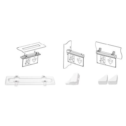 LED Avārijas gaismas lampa ALPHA LED/2,7W/230V 6000K 800 mAh