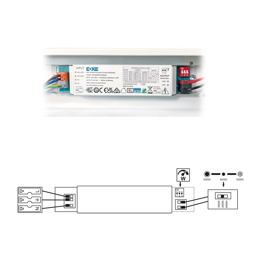 LED Dienasgaismas lampa VELO LED/11/15/20W/230V 3000/4000/6000K 60 cm balta