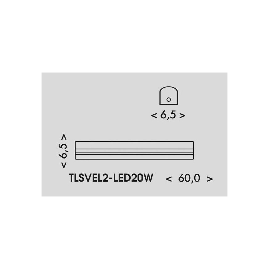 LED Dienasgaismas lampa VELO LED/11/15/20W/230V 3000/4000/6000K 60 cm balta