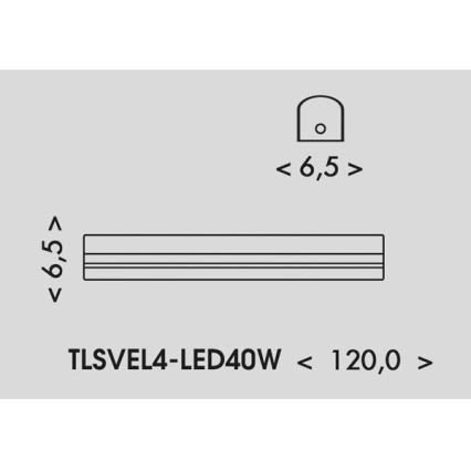 LED Dienasgaismas lampa VELO LED/24/32/40W/230V 3000/4000/6000K 120 cm balta