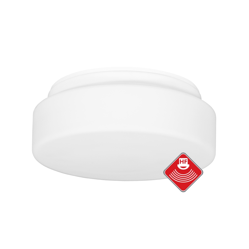 Āra griestu lampa ar sensoru HECTOR 1xE27/60W/230V d. 25 cm IP44 opāls balta