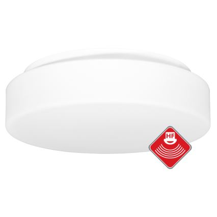 Āra griestu lampa ar sensoru HECTOR 1xE27/60W/230V d. 30 cm IP44 opāls balta