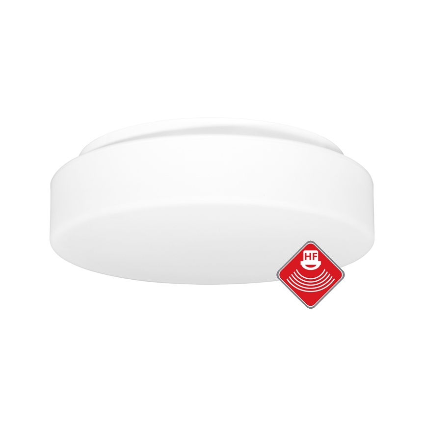 Āra griestu lampa ar sensoru HECTOR 1xE27/60W/230V d. 30 cm IP44 opāls balta
