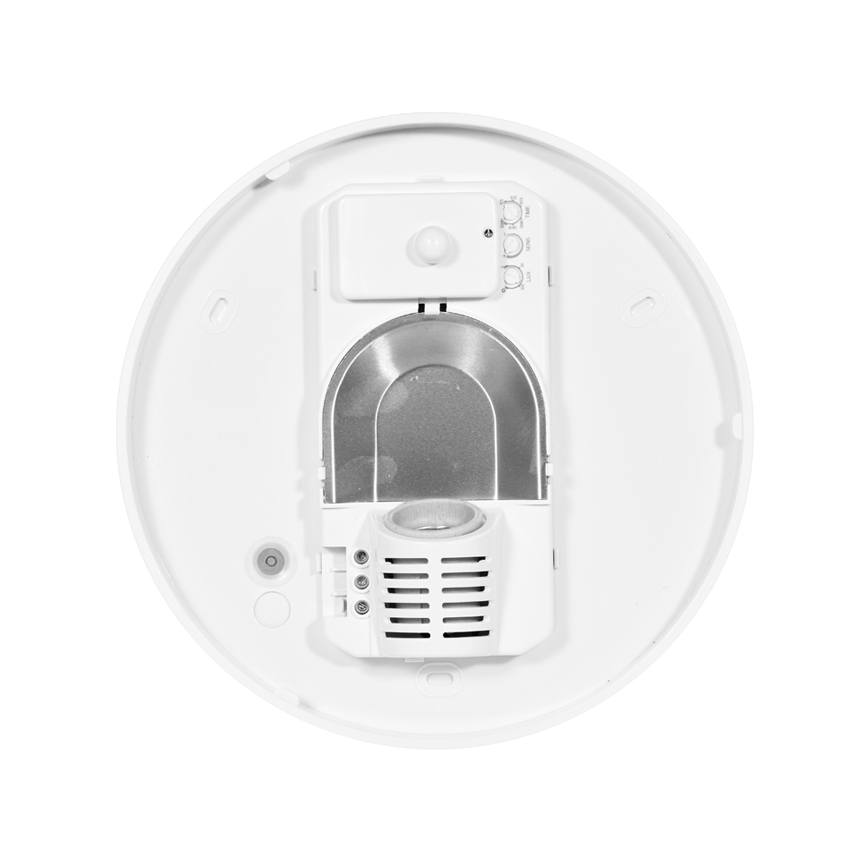 Āra griestu lampa ar sensoru HECTOR 1xE27/60W/230V d. 30 cm IP44 opāls balta