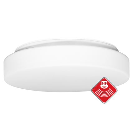 Āra griestu lampa ar sensoru HECTOR 2xE27/60W/230V d. 40 cm IP44 opāls balta
