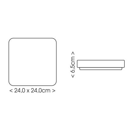 LED Vannas istabas griestu lampa LUKY LED/12W/230V 4000K 24x24 cm IP44