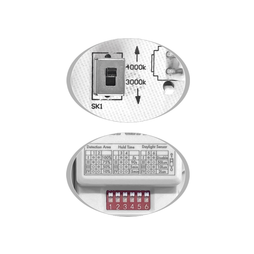LED Āra griestu lampa ar sensoru MARTIN LED/15W/230V 3000/4000K d. 30 cm IP65 melna