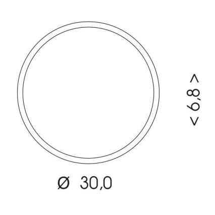 LED Āra griestu lampa ar sensoru MARTIN LED/15W/230V 3000/4000K d. 30 cm IP65 melna