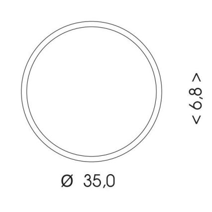 LED Āra griestu lampa MARTIN LED/25W/230V 3000/4000K d. 35 cm IP65 melna