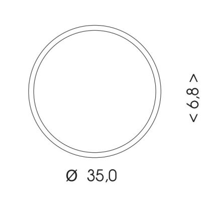 LED Āra griestu lampa ar sensoru MARTIN LED/25W/230V 3000/4000K d. 35 cm IP65 melna