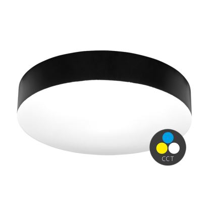 LED Vannas istabas griestu lampa MAKARON LED/36W/230V 3000/4000/6000K d. 40 cm IP44 melna