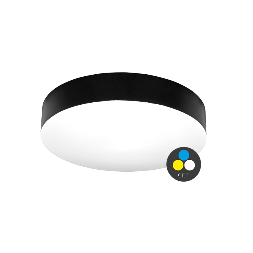 LED Vannas istabas griestu lampa MAKARON LED/36W/230V 3000/4000/6000K d. 40 cm IP44 melna