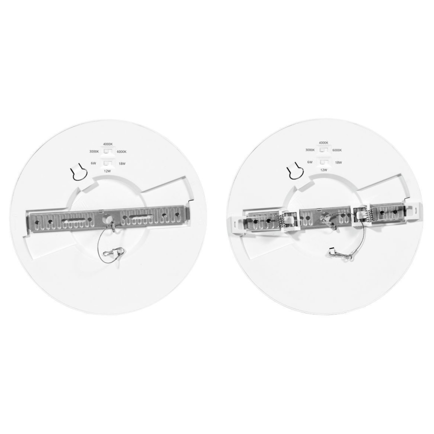 LED Aptumšojams panelis LEXA LED/6/12/18W/230V 3000/4000/6000K d. 22,5 cm balta