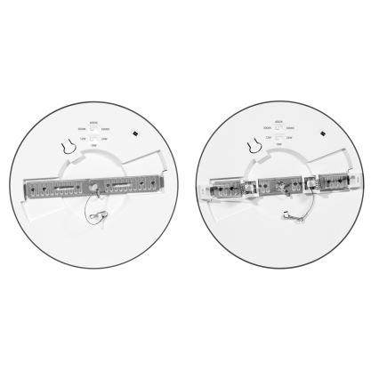 LED Aptumšojama iegremdējama lampa ar sensoru LEXA LED/12/18/24W/230V 3000/4000/6000K d. 30 cm melna