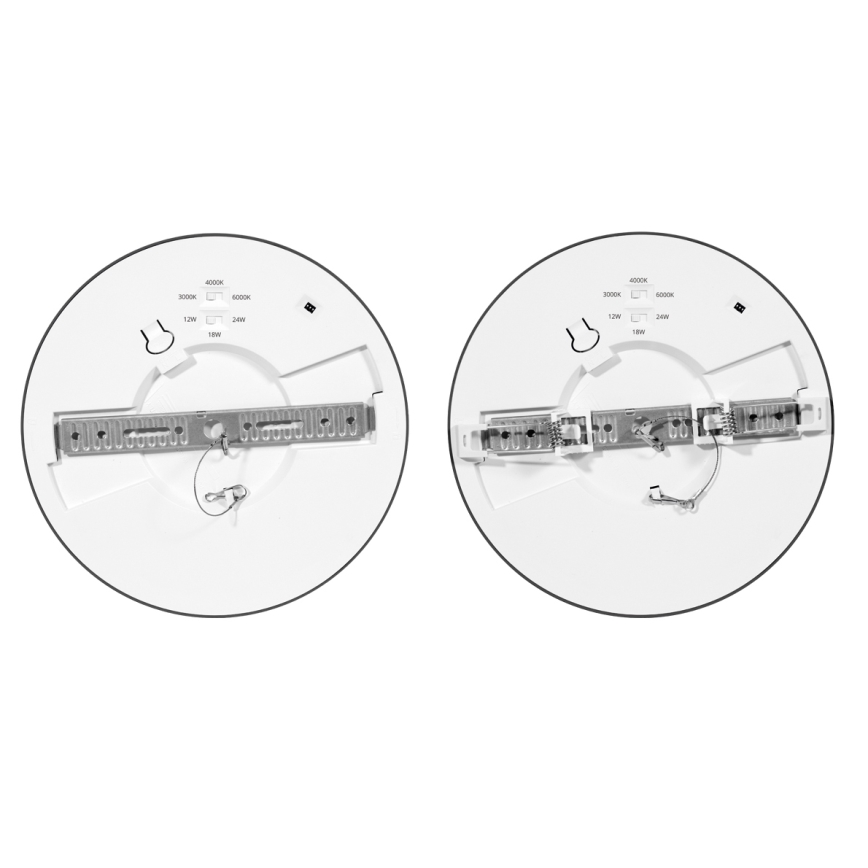 LED Aptumšojama iegremdējama lampa ar sensoru LEXA LED/12/18/24W/230V 3000/4000/6000K d. 30 cm melna