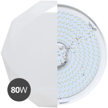 LED Aptumšojama griestu lampa DIAMANT LED/80W/230V + tālvadības pults