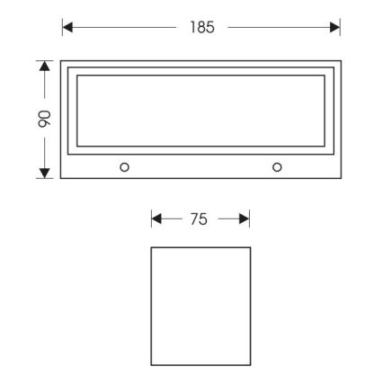 LED Āra sienas lampa OSKAR LED/12W/230V 4000K IP54