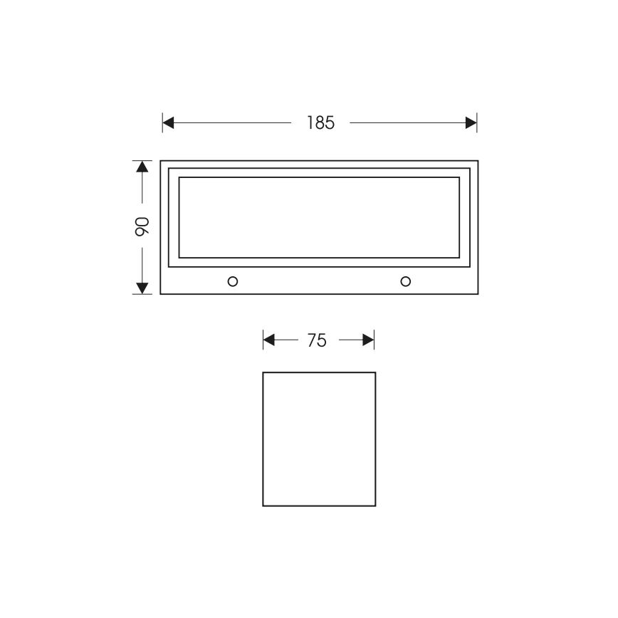 LED Āra sienas lampa OSKAR LED/12W/230V 4000K IP54