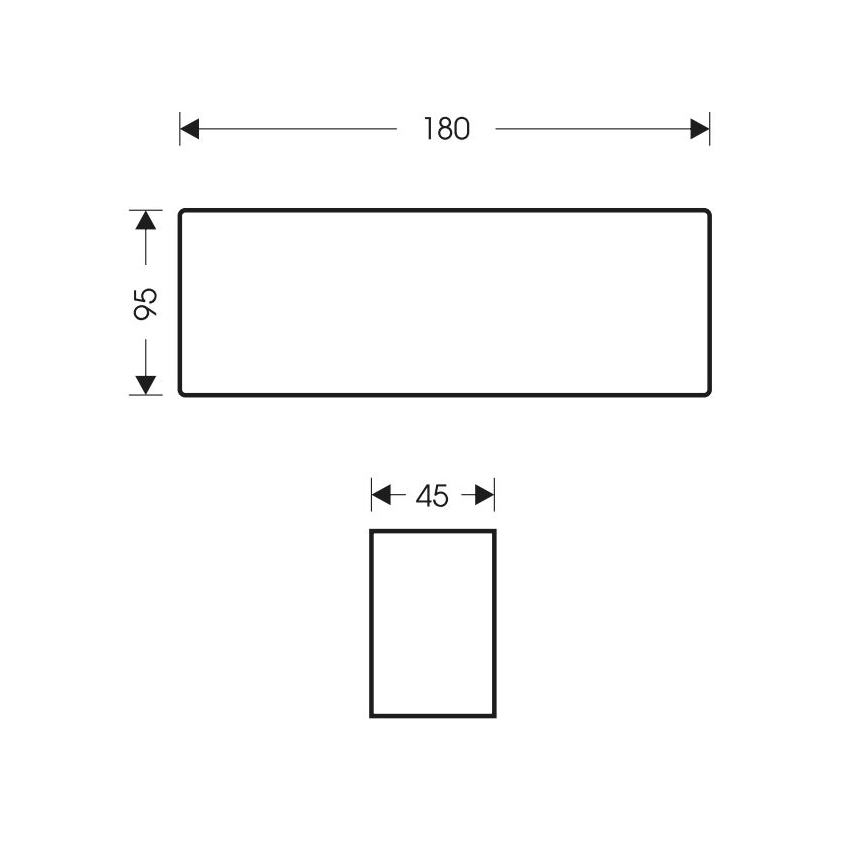 LED Āra sienas lampa BRICK 2xLED/6W/230V 3000/4000/6500K IP65 balta