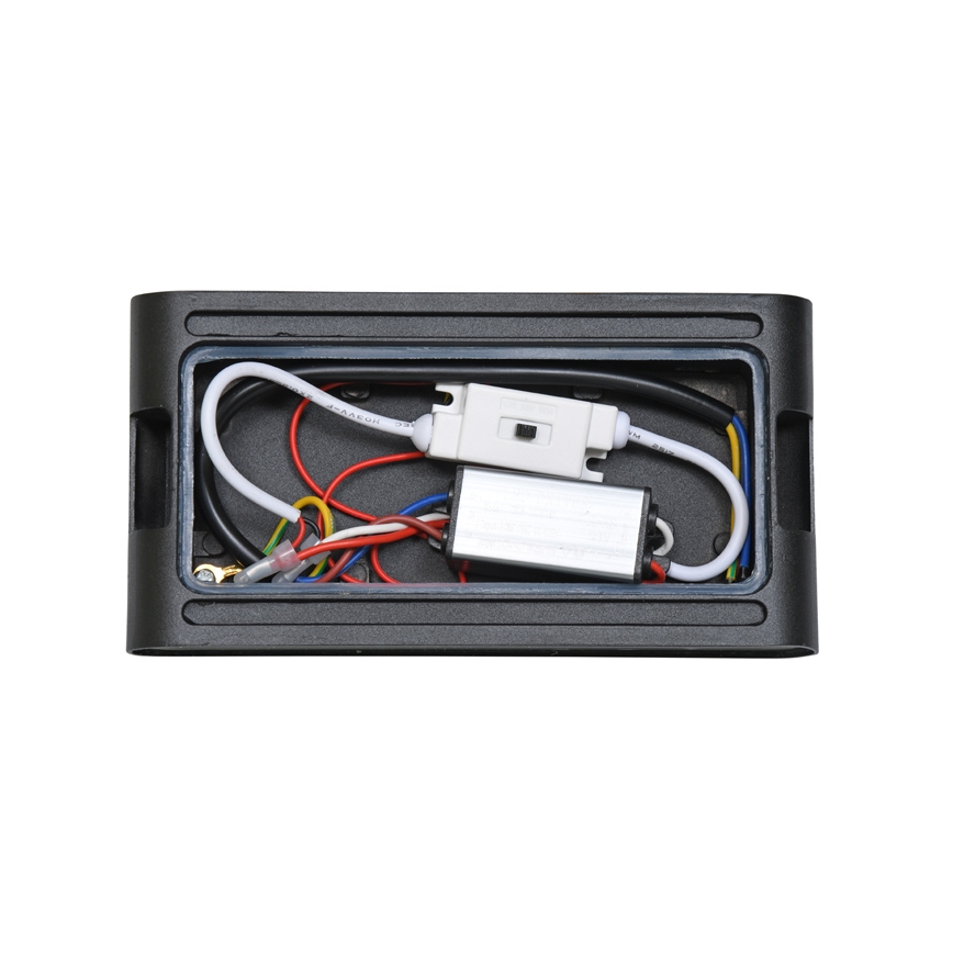 LED Āra sienas lampa BRICK 2xLED/6W/230V 3000/4000/6500K IP65 melna