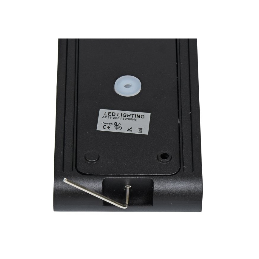 LED Āra sienas lampa BRICK 2xLED/6W/230V 3000/4000/6500K IP65 melna