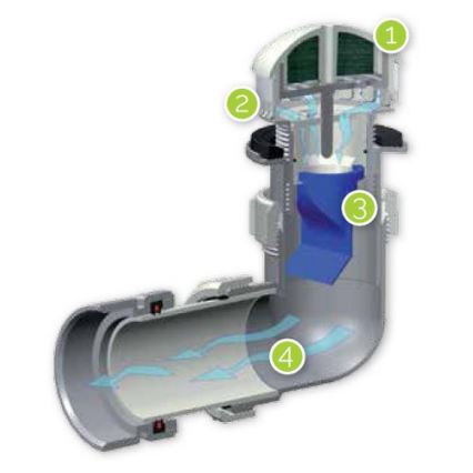 EcoStep 30011 - Bezūdens pisuārs P1.1 keramika/balta