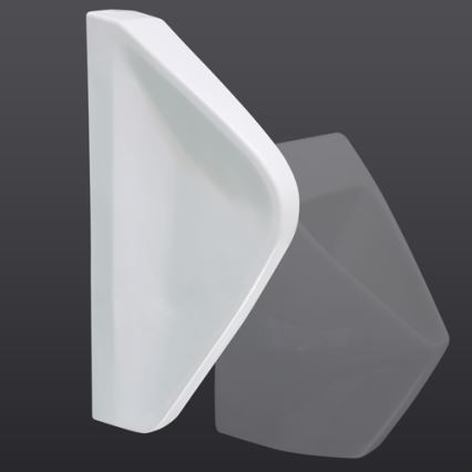 EcoStep 33001 - Pisuāra starpsiena 57,5x36 cm keramika/balta