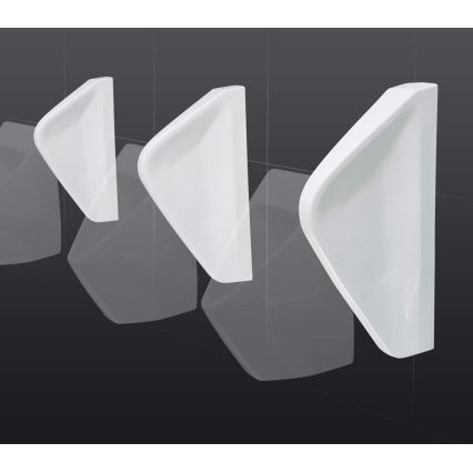 EcoStep 33001 - Pisuāra starpsiena 57,5x36 cm keramika/balta