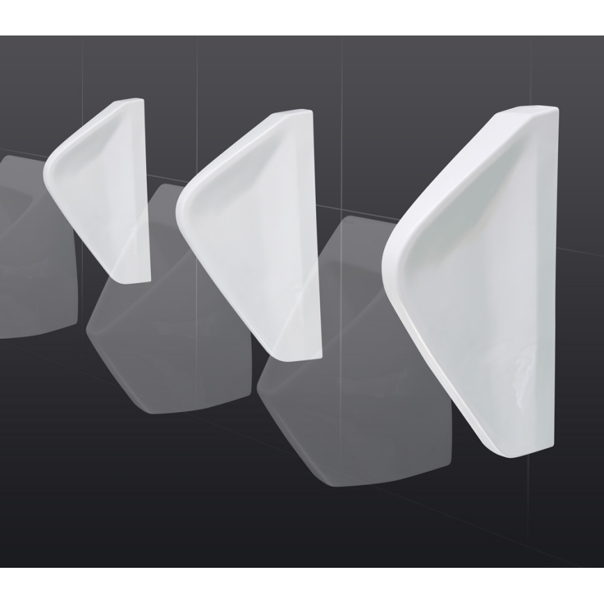 EcoStep 33001 - Pisuāra starpsiena 57,5x36 cm keramika/balta