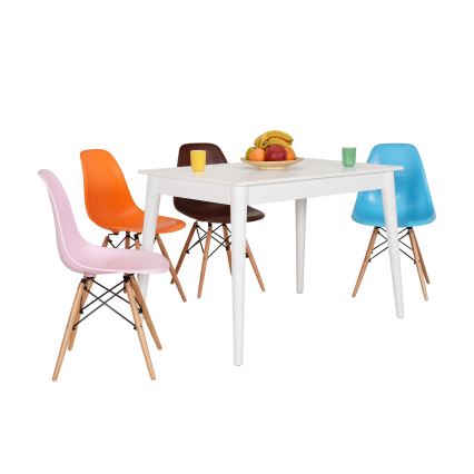 Ēdamgalds 77x110 cm balta