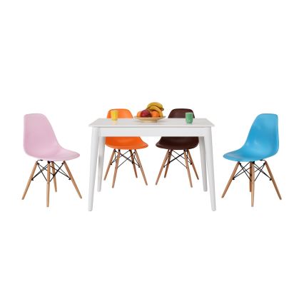 Ēdamgalds 77x110 cm balta