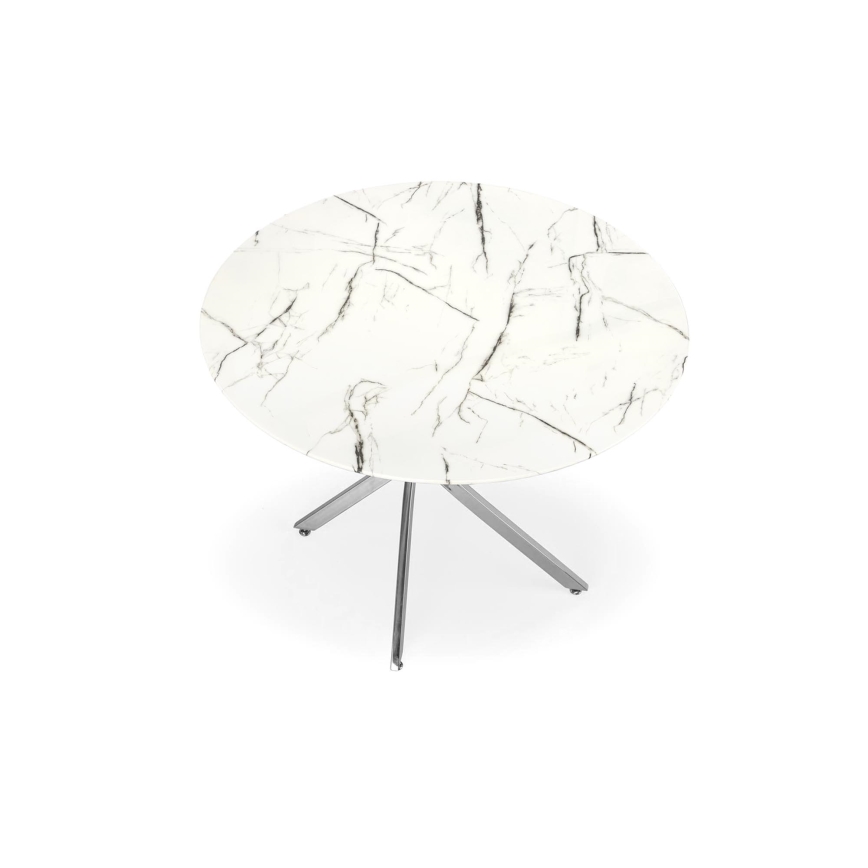 Ēdamgalds ESTEN 100 cm balts/sudraba