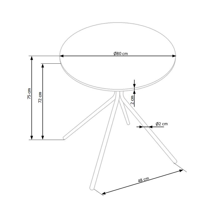 Ēdamgalds HOMORA melns