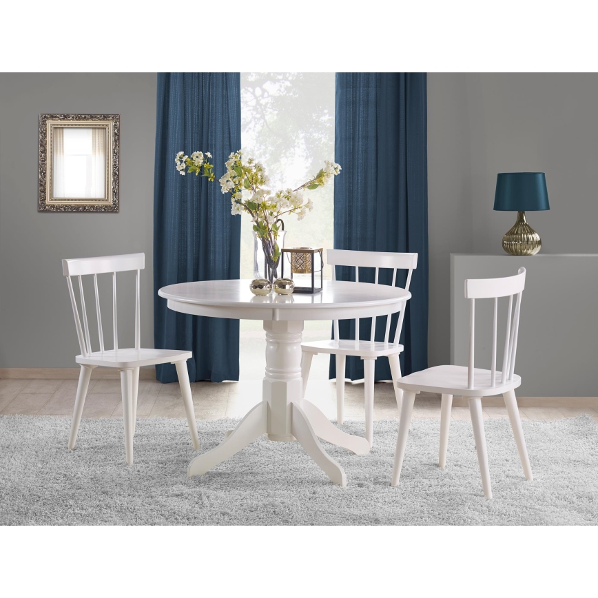 Ēdamgalds KOTI, diametrs 106 cm, balts