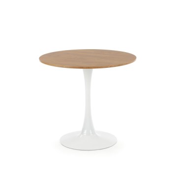 Ēdamgalds LUGI Ø 80 cm brūns/balts