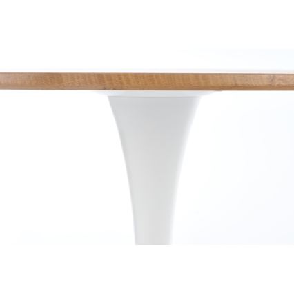 Ēdamgalds LUGI Ø 80 cm brūns/balts
