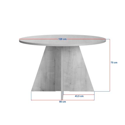 Ēdamgalds MATIN Ø 120 cm travertīns