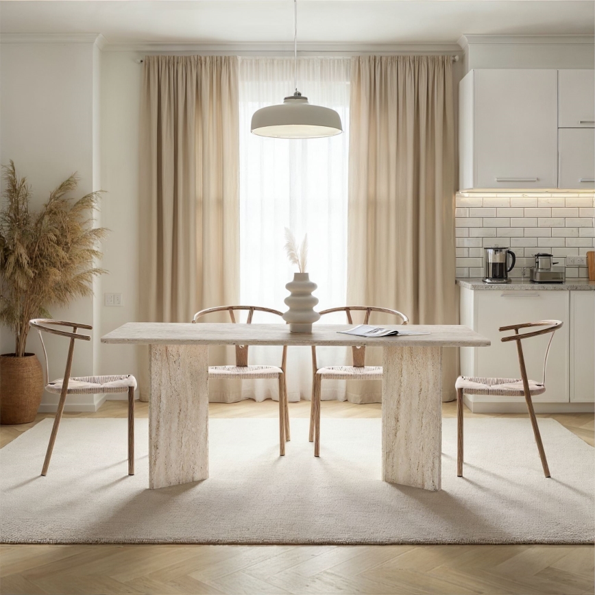 Ēdamgalds NEL 180x90 cm travertīns